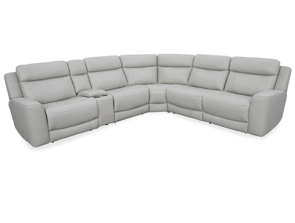 Introducing our comfortable and convenient Calgary Sectional, designed with relaxation in mind. Calgary features power recline and headrest controls, allowing you to adjust your seating position easily. The over-padded headrests provide extra comfort, and
