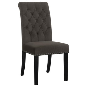  adding depth and sophistication. A rolled top and hand-applied nailhead trim create refined detailing