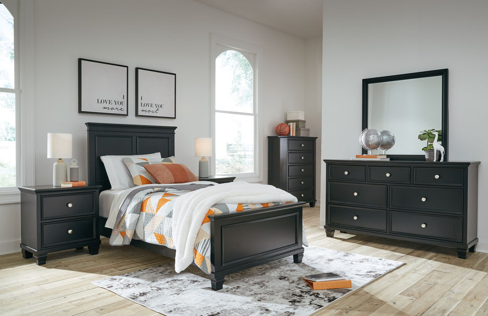Whether your personal aesthetic is modern farmhouse or American classic, this bedroom set adds a warm and relaxed presence that-'s always right at home. Timeless casual design. Made with hardwood solids, birch veneer and MDF substrate. Clean contemporary 