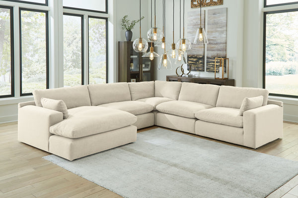 Down with uptown style. This sectional goes to town with a high-design aesthetic, sleek sophistication and sumptuous comfort that are temptingly affordable. Wide track arms, softened by plush side pillows, offer a welcoming look and feel, while back pillo