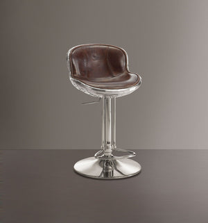 The Brancaster incredible design features curved lines, combining with aluminum and leather together to bring you a vintage sensation in the living room. Characterized by shelter arms and retro brown top grain leather, wrapped with aluminum panel for most