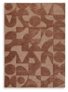 This exquisitely hand-tufted rug invites you to indulge in marvelously modern style. Its warm, earthy palette and geometric design give you a beautiful room that looks and feels finished. That makes us smileâ€”how about you?<br/><br/><b>Product Features</