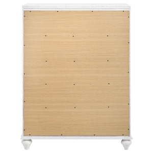Barzini - 5-Drawer Bedroom Chest - White