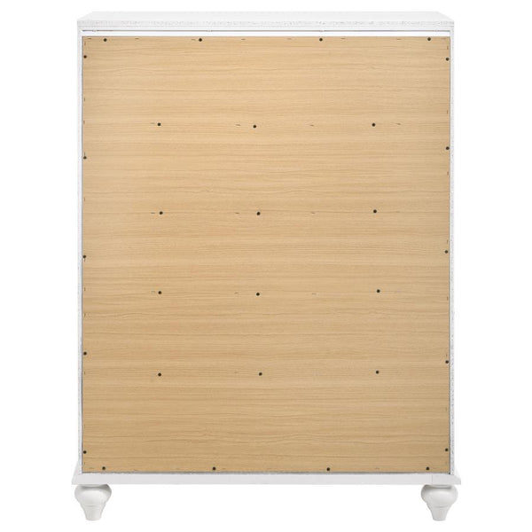 Barzini - 5-Drawer Bedroom Chest - White