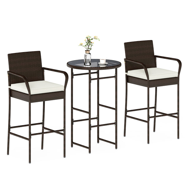Made of hand-woven PE wicker for extended elegance<br>Inclined backrest  curved armrests and cozy footrest for relaxation<br>Soft cushions with elastic sponge fillings for more comfort<br>Smooth zippers make cushion covers easy to remove and clean<br>Fixi