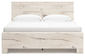 Lawroy - Light Natural - King Panel Bed With 2 Under Bed Storage Units