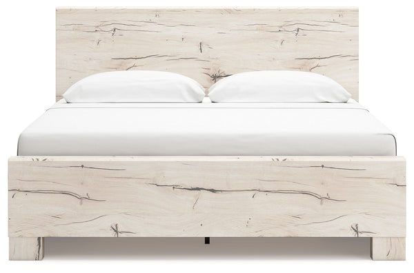 Lawroy - Light Natural - King Panel Bed With 2 Under Bed Storage Units