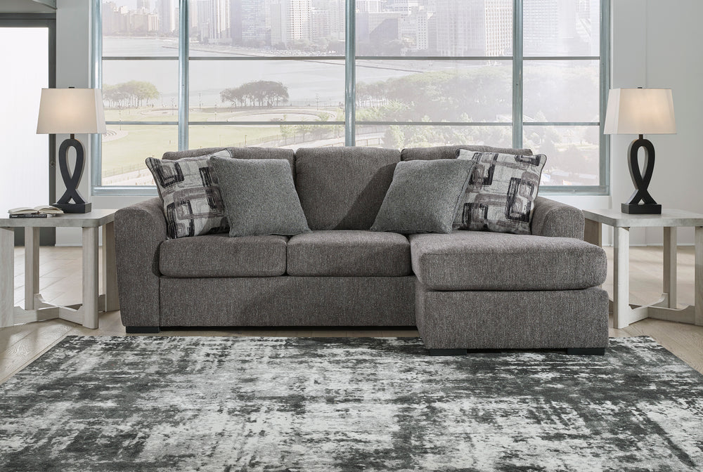 Contemporary in scale and silhouette, this sofa chaise embodies curated comfort. An impressive width provides ample room to spread out without compromising on style. Kick back with family and friends for the latest streaming hit or big gameâ€”with this so