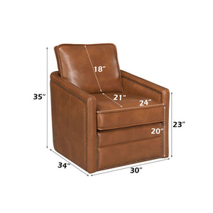 Rocha - Swivel Chair With Glider - Brown