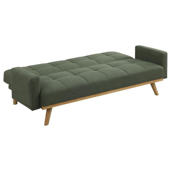 Kourtney - Upholstered Tufted Convertible Sofa Bed - Sage Green