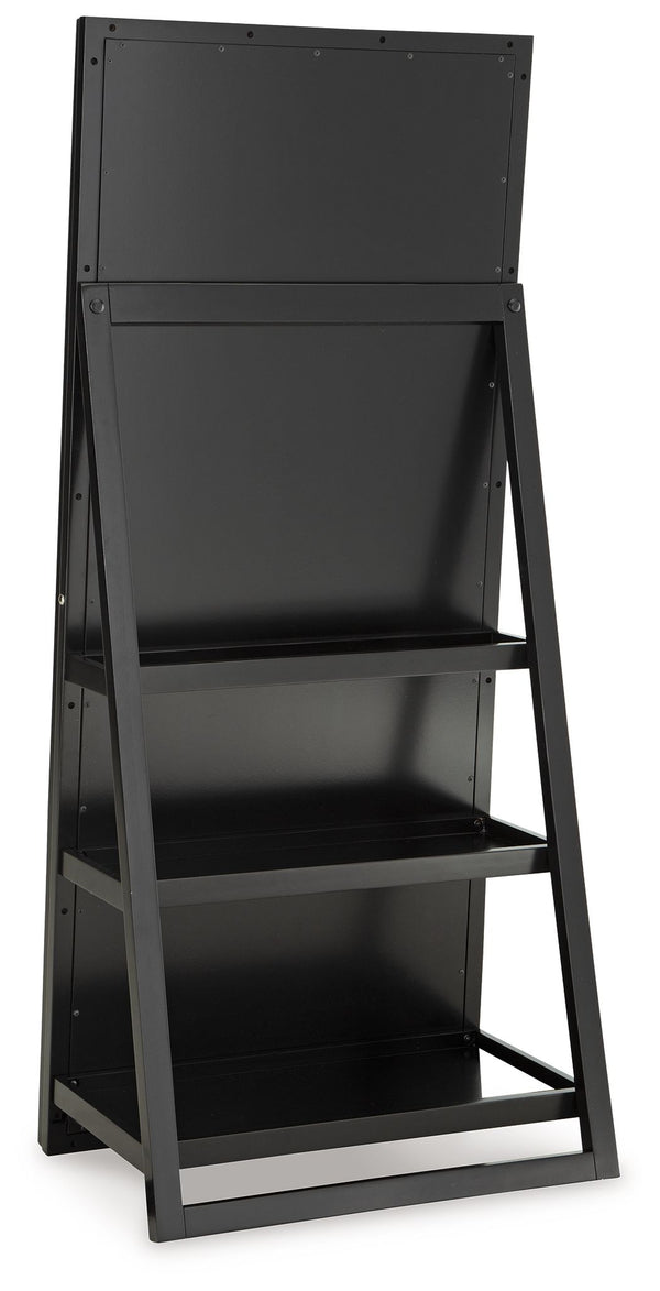 Evesen - Black - Floor Standing Mirror/Storage