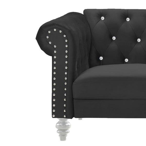 Emma Crystal - Sofa - Black