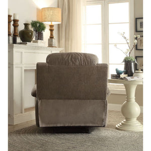 Bina - Recliner - Gray Polished Microfiber