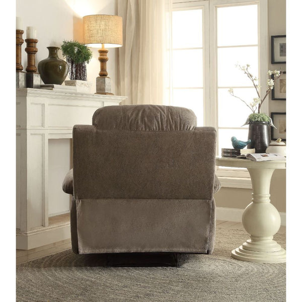 Bina - Recliner - Gray Polished Microfiber