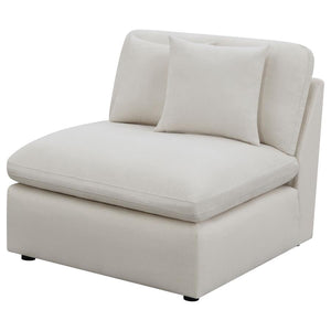 Hobson - Upholstered Armless Chair - Ivory