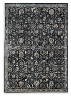 Inspired by traditional Persian designs, this accent rug is adorned with an artful floral motif. Its timeless pattern, rendered in a traditional palette, suits a range of interiors.<br/><br/><b>Product Features</b><ul><li>Made of polyester</li><li>Machine