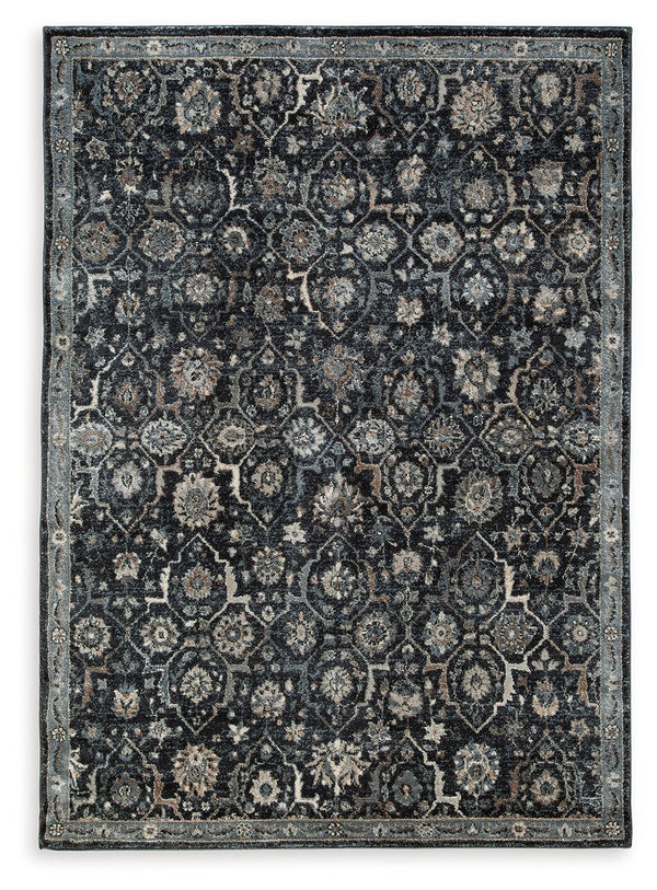 Inspired by traditional Persian designs, this accent rug is adorned with an artful floral motif. Its timeless pattern, rendered in a traditional palette, suits a range of interiors.<br/><br/><b>Product Features</b><ul><li>Made of polyester</li><li>Machine