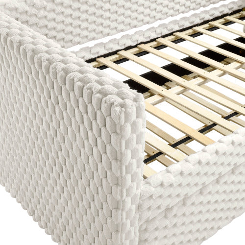 Molly Daybed Arm(L&R) Slats-Wh.Dove