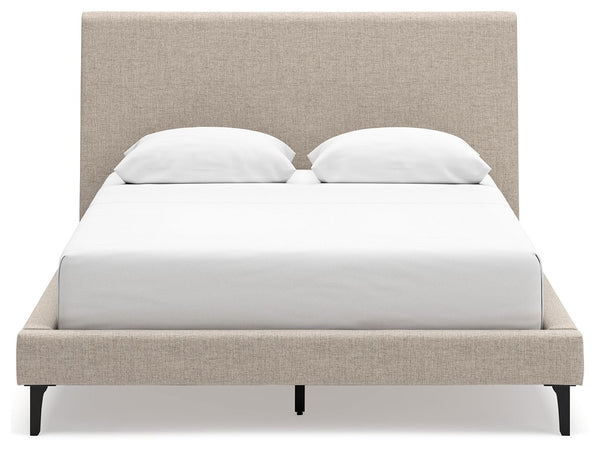 Cielden - Soft Gray - Queen Upholstered Bed with Roll Slats