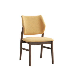 With its elegant walnut finish is a centerpiece of sophistication and warmth. Its rectangular design and sturdy legs offer both style and durability, perfect for everyday meals or special gatherings. The rich walnut tones complement a variety of chair sty