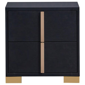 Marceline - 2-Drawer Nightstand - Black