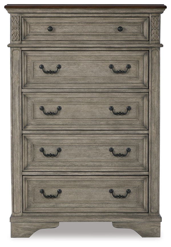 Lodenbay - Antique Gray - Five Drawer Chest