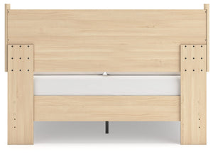 Cabinella - Tan - Queen Platform Panel Bed