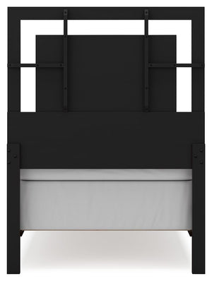 Covetown - Dark Brown - Twin Panel Bed