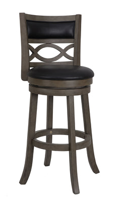 The New Classic Furniture Manchester Pub Height Swivel Bar Stool is a functional and durable seating solution designed for comfort and style. Crafted from quality Rubberwood solids and manufactured wood, ensuring long-lasting strength. Featuring a seat he