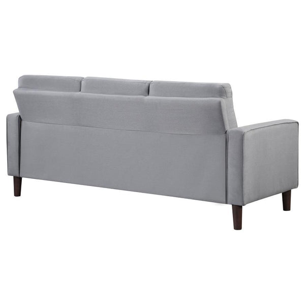 Bowen - Upholstered Track Arm Tufted Sofa - Gray