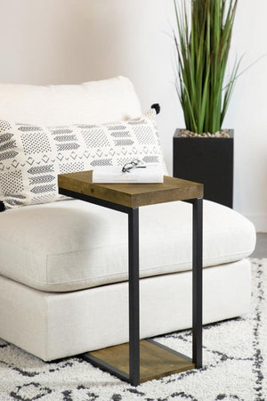  it can fit under the apron or frame of most furniture. Built with an eco-friendly engineered veneer top