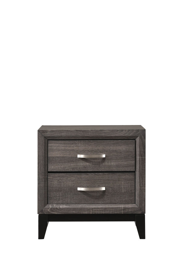 Akerson - King 4 Piece Bedroom Set - Gray