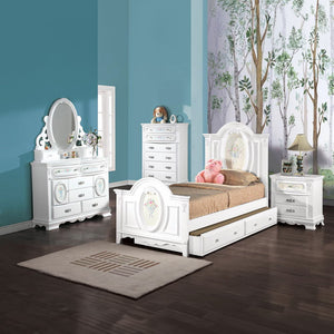 Flora - Twin Trundle - White
