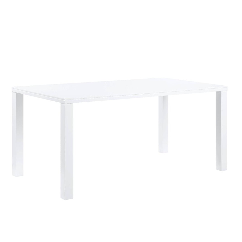 Simple and modern, the Pagan white high gloss dining table is a stunning centerpiece for your dining area. Designed to seat 6 comfortably, the white high gloss table is a perfectly stylish setting for any occasion. Carefully crafted from engineered wood a