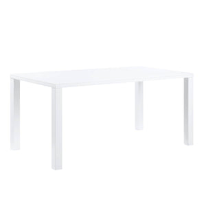  the Pagan white high gloss dining table is a stunning centerpiece for your dining area. Designed to seat 6 comfortably