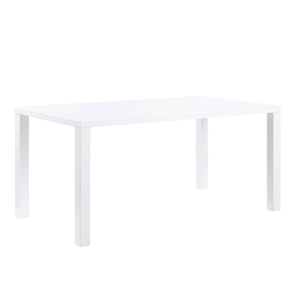  the Pagan white high gloss dining table is a stunning centerpiece for your dining area. Designed to seat 6 comfortably