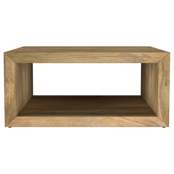 Benton - Square Solid - Mango Wood Coffee Table - Natural