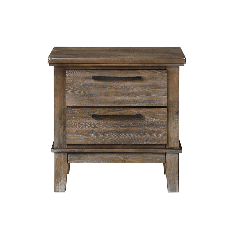 The Cagney 2-Drawer Nightstand in Vintage Gray seamlessly combines durability, timeless charm, and functional elegance, making it an essential addition to any bedroom. Meticulously constructed from solid Rubberwood, premium engineered woods, and authentic
