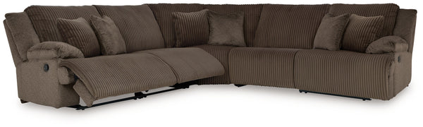 Top Tier - Chocolate - 5-Piece Reclining Sectional