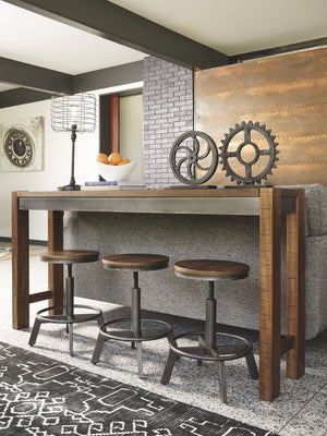 Torjin - Dark Brown - Swivel Stool (Set of 2)