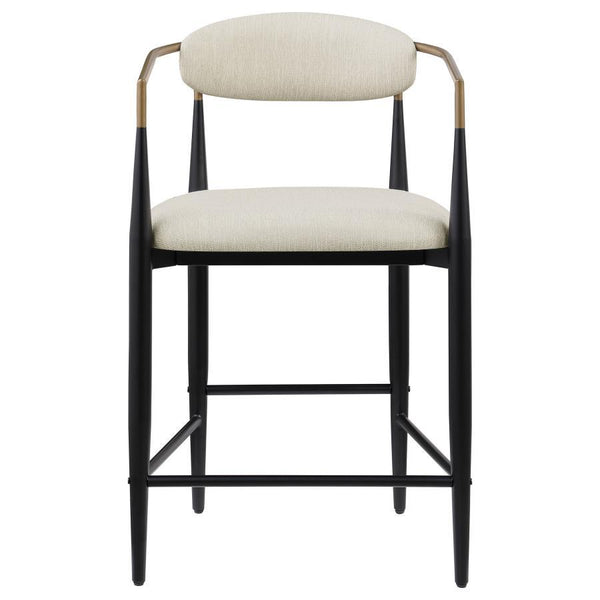 Tina - Fabric Upholstered Counter Chair (Set of 2) - Beige
