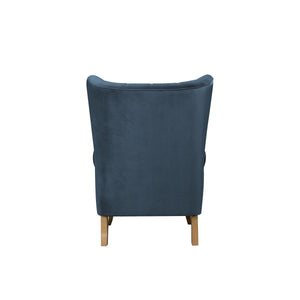 Adonis - Accent Chair - Azure Blue Velvet