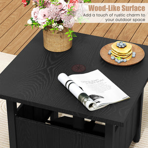 Sturdy zinc-iron alloy structure for enhanced stability<br>Ensure extra sturdiness with reinforced structure and sturdy supporting base<br>Maintain balance thanks to the adjustable foot pads<br>1.89" umbrella hole for most standard patio umbrellas (not in