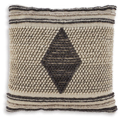 This designer accent pillow is such a posh pick for an effortlessly chic vibe. Loaded with feel-good texture and handwoven of cotton and wool, the diamond-patterned cover is pure artistry.<br/><br/><b>Product Features</b><ul><li>Wool/cotton blend face wit