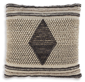 This designer accent pillow is such a posh pick for an effortlessly chic vibe. Loaded with feel-good texture and handwoven of cotton and wool, the diamond-patterned cover is pure artistry.<br/><br/><b>Product Features</b><ul><li>Wool/cotton blend face wit