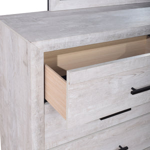 BiscayneÂ  - Dresser & Mirror - Gray