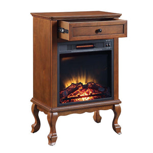 Eirene - Fireplace - Walnut Finish