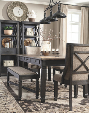 Tyler Creek - Black / Gray - Rectangular Dining Room Table