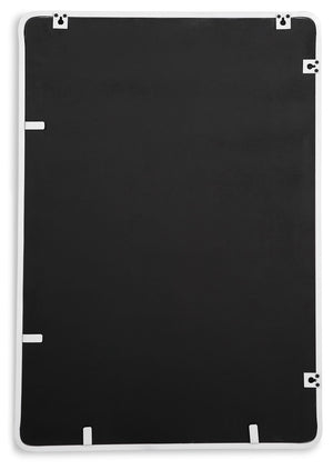 Brocky - White - Accent Mirror - Rectangle