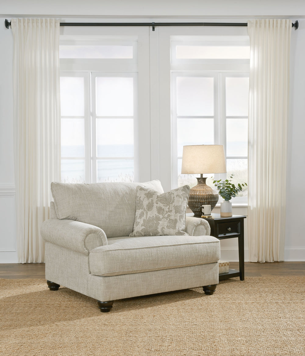 Asanti - 4 Pc. - Sofa, Loveseat, Chair and a Half, Ottoman - Fog